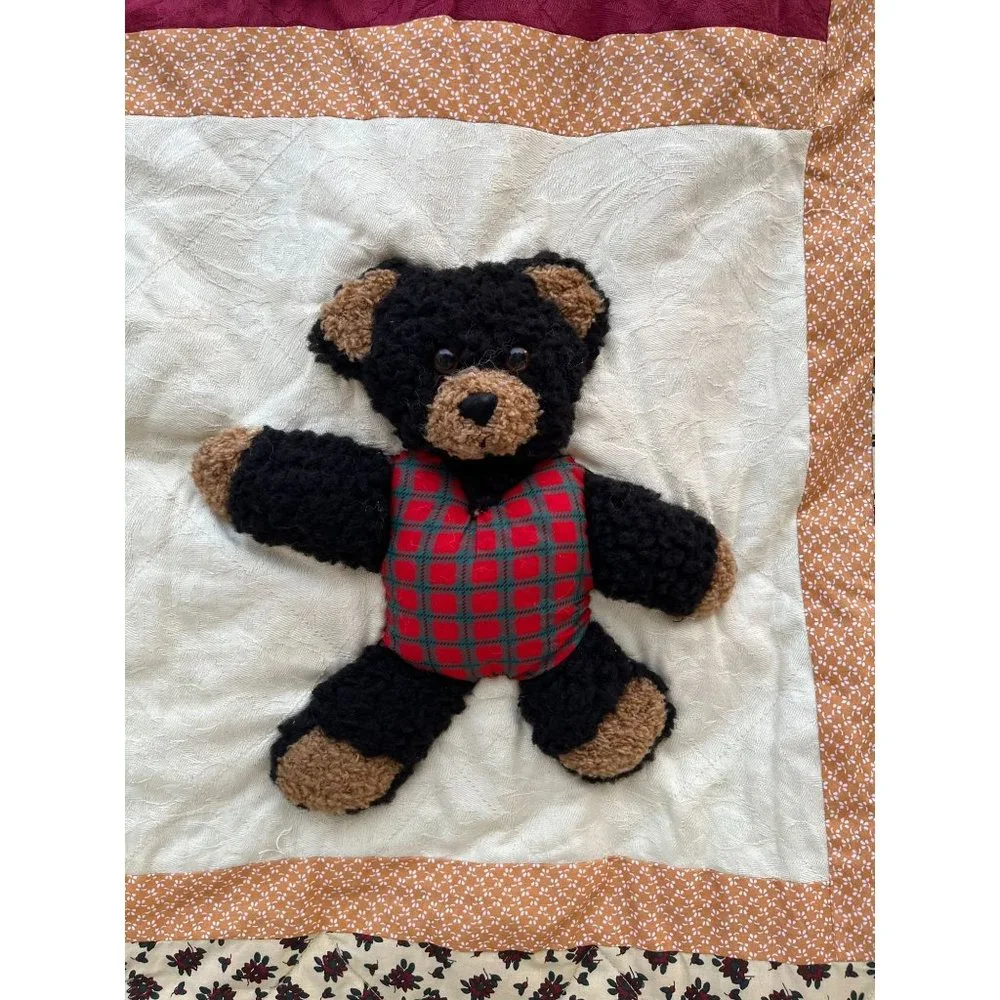 Teddy Bear Wall Art Nursery Décor 3 D Dimensional Art Quilted Hanging 48x58